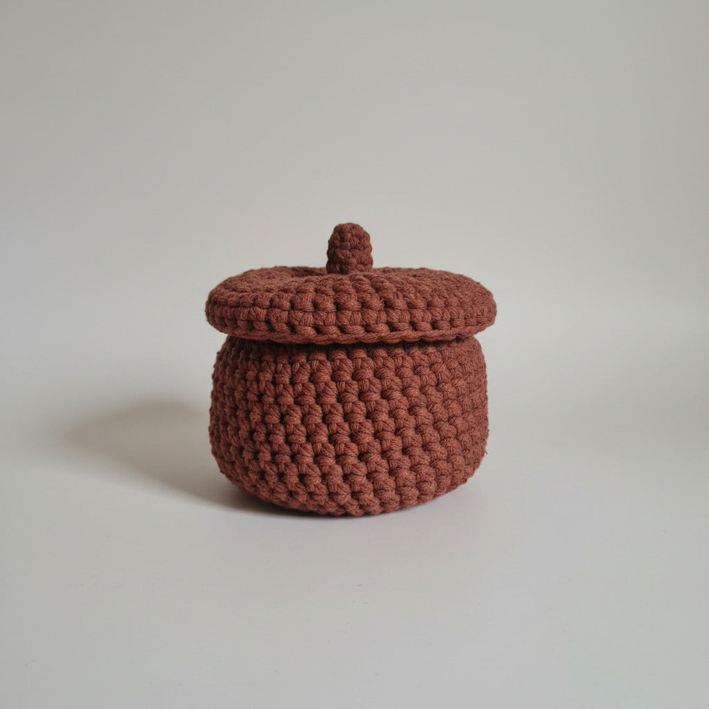 Grande corbeille de rangement avec un couvercle