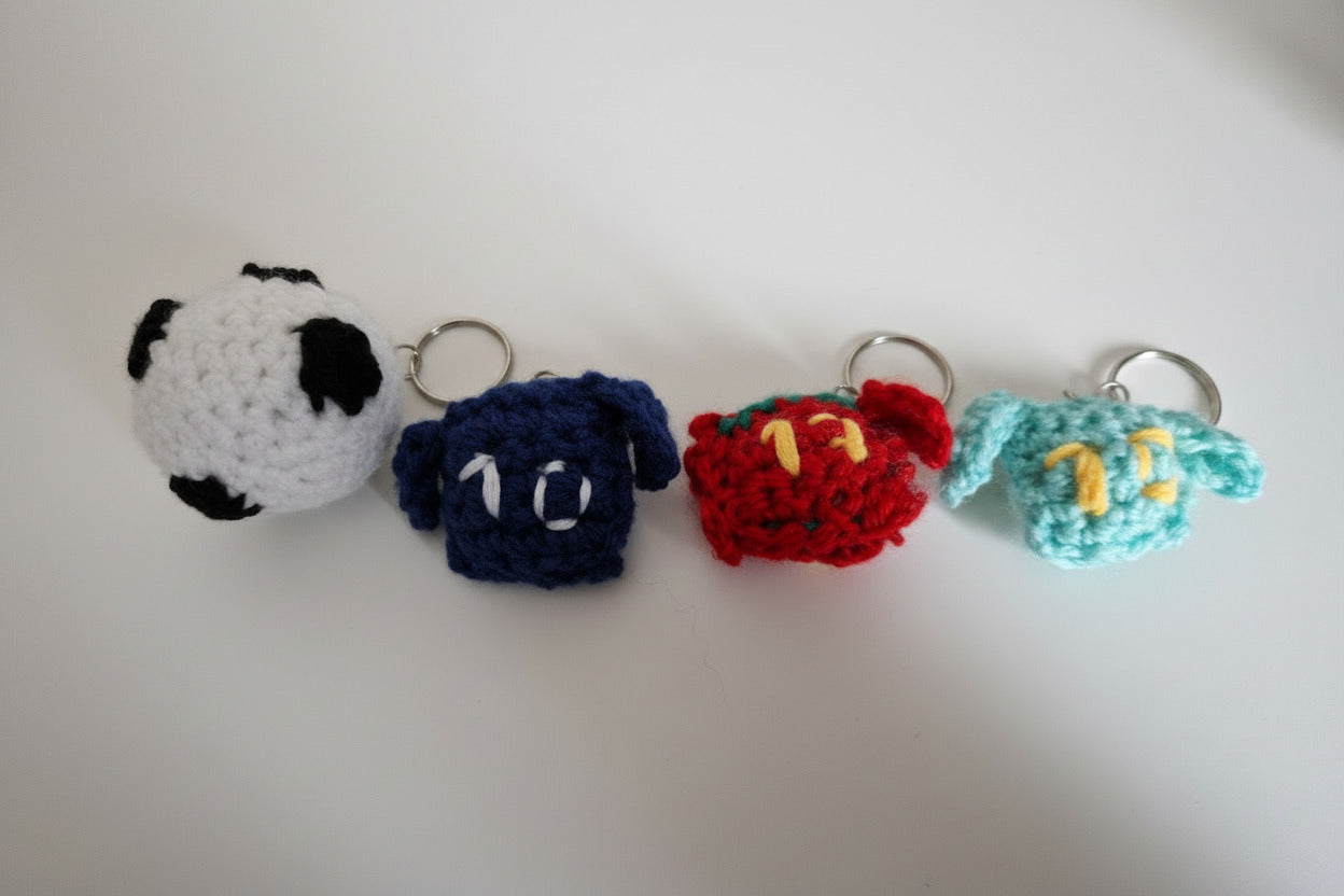 Porte-clés Maillot de foot et ballon