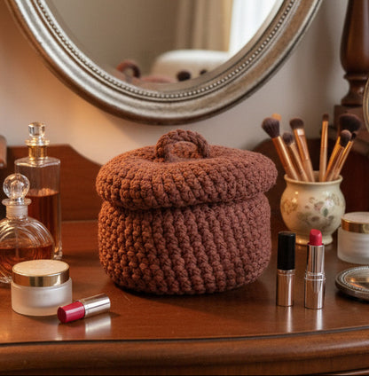 Grande corbeille de rangement avec un couvercle